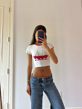 Nude Project Cherry Cropped Tee